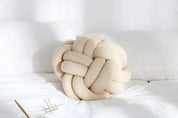 REGINA DIY Bird's Nest Shape Throw Pillow Chunky Yarn Hand Knot Sofa Chair Cushion Nap Hand Rest Solid Car Seat/Back Cushion - Vivari Livings